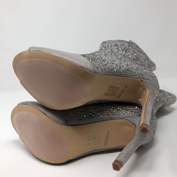 Lauren Larraine Layla Peep Toe Embellished Boot - Picture 3 of 5